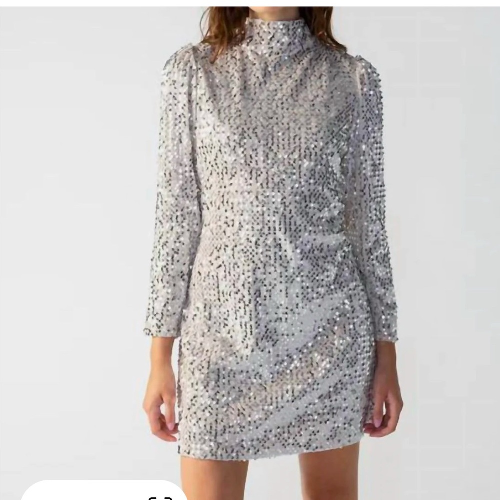 Sanctuary All Night Long Dress in Champagne Size L Worn Once!